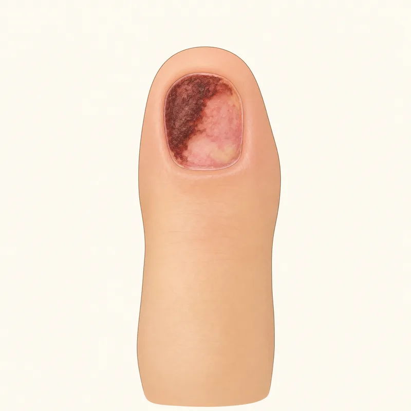 Illustration: Dark red, brown or black crust